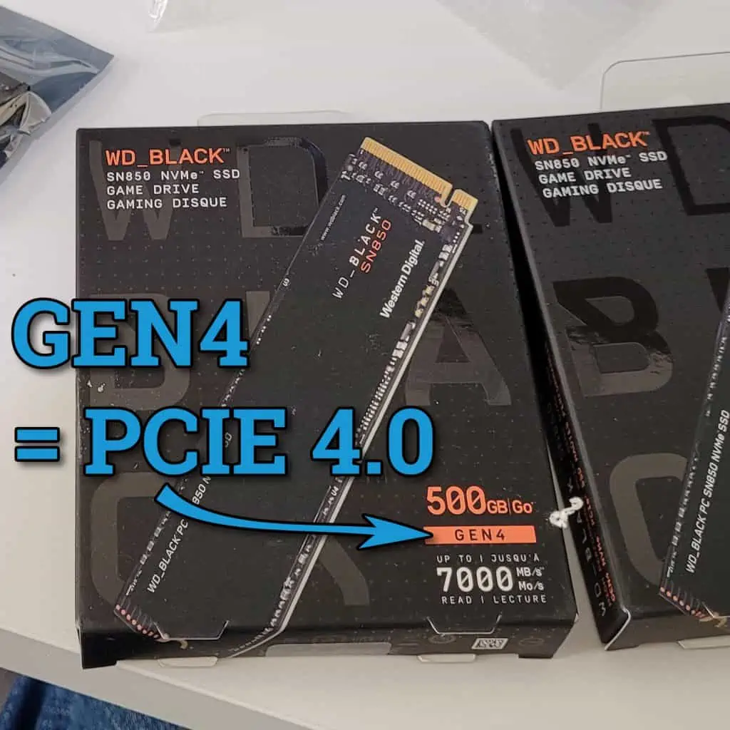 A GEN4 M.2 SSD means that it supports a PCIE 4.0 slot in the motherboard