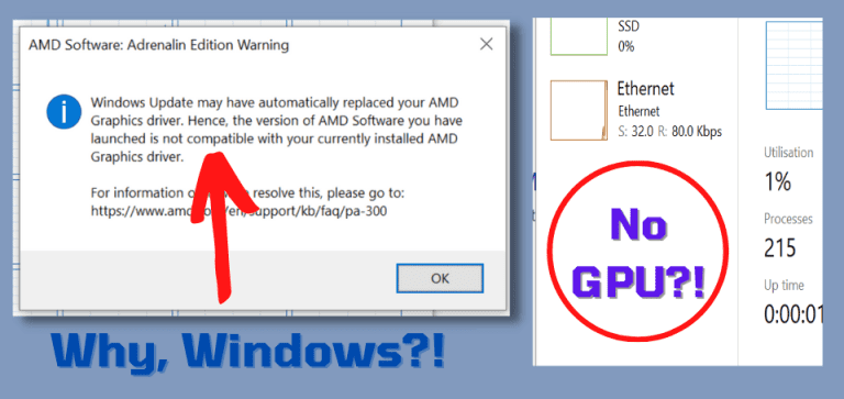 Windows automatically deleted my AMD graphics card drivers
