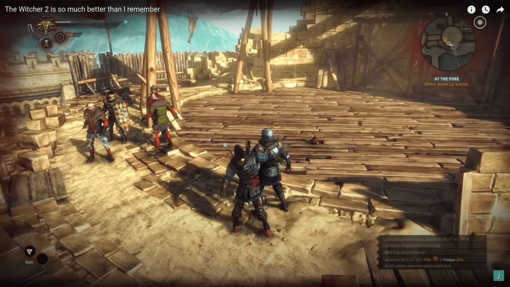 The Witcher 2 gameplay screenshot