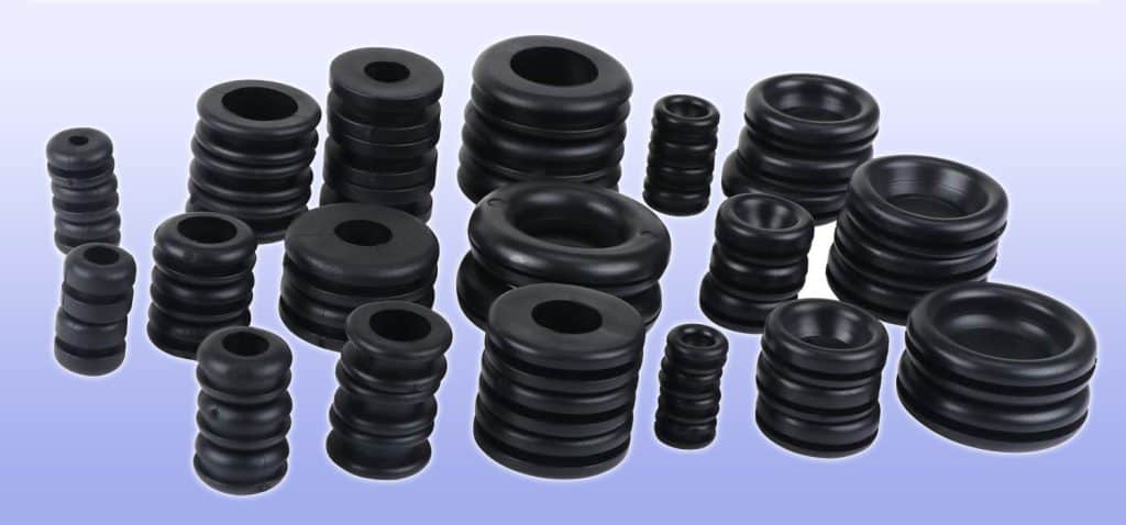 A range of rubber grommets to dampen down vibration related noise