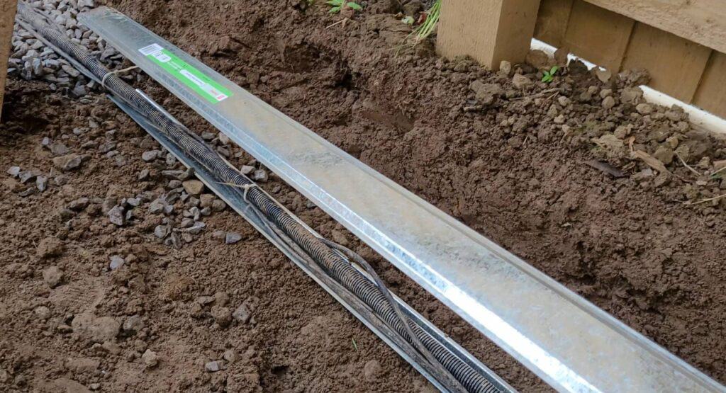 Protecting cables in metal channels