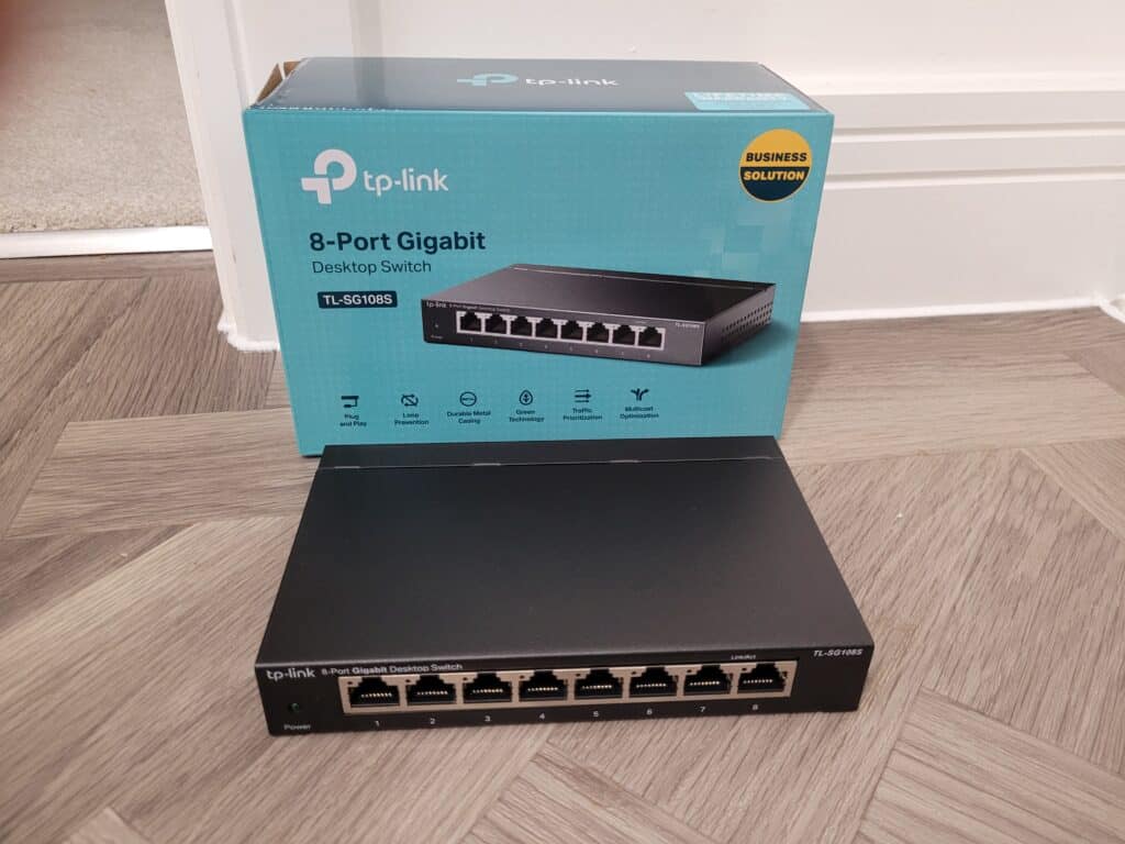 The TPLink switch and box that I ended up buying