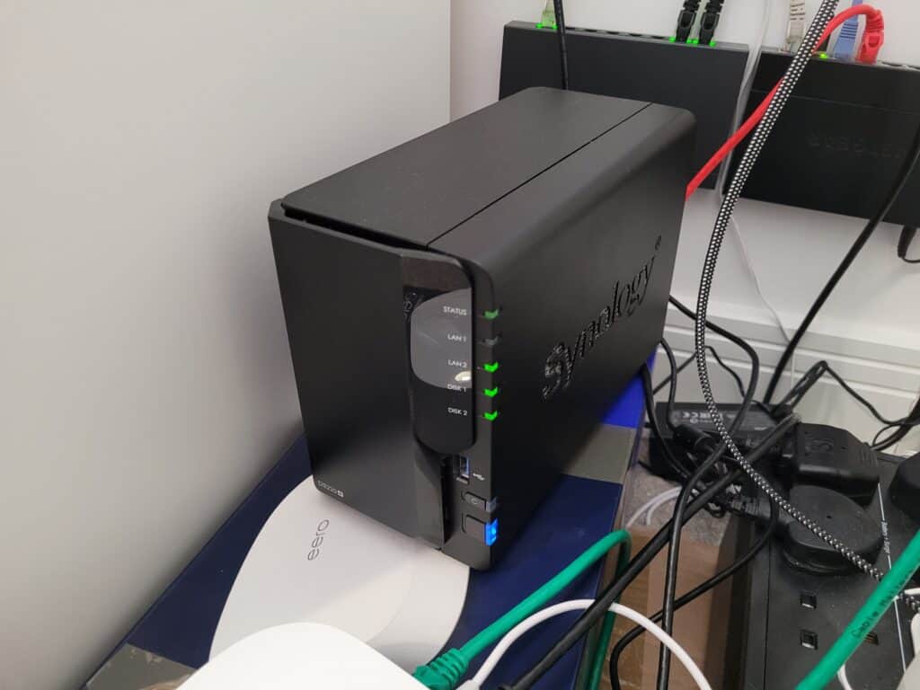 Picture of my Synology DS220 plus NAS