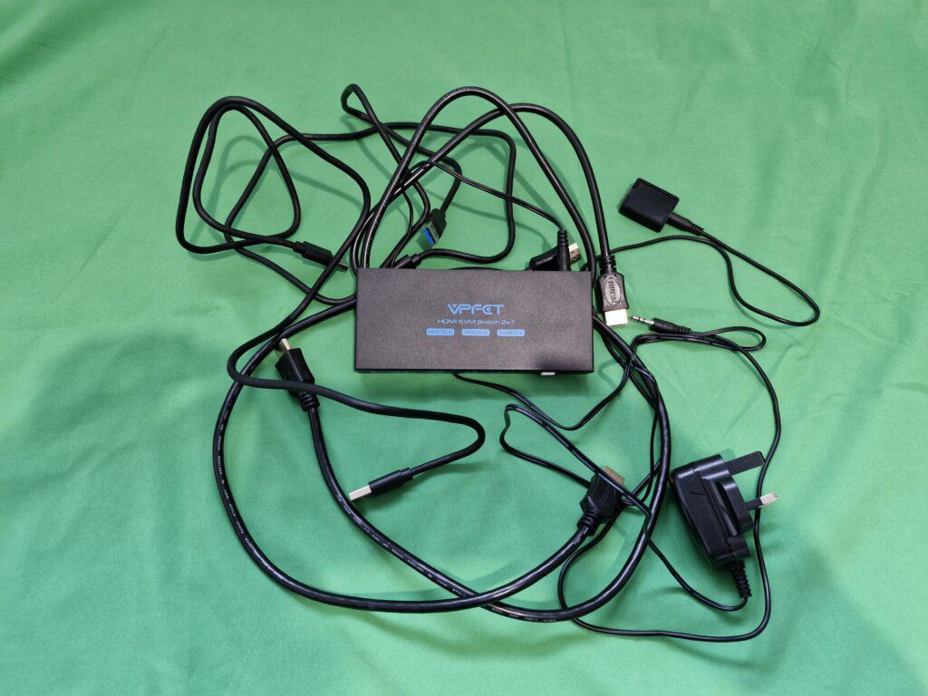 KVM switch messy cables